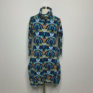 All For Color Dress Women Medium Turtleneck Geomet‎